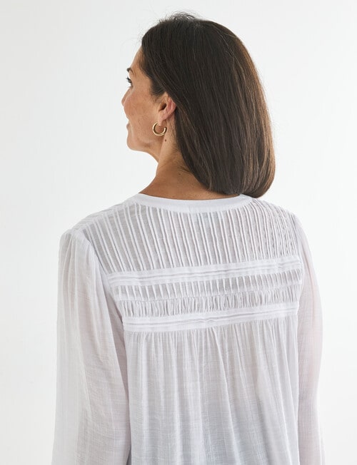 Ella J Romantic Top, White product photo View 07 L