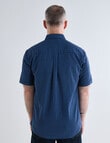 Chisel Ditsy Print Short Sleeve Shirt, Blue product photo View 02 S