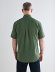Chisel Ditsy Print Short Sleeve Shirt, Khaki product photo View 02 S