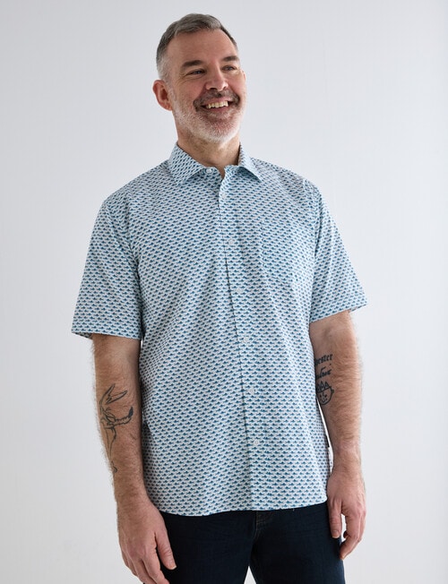 Chisel Marlin Short Sleeve Shirt, White product photo