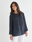 Ella J Romantic Top, Navy product photo View 04 S