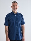 Chisel Ditsy Print Short Sleeve Shirt, Blue product photo