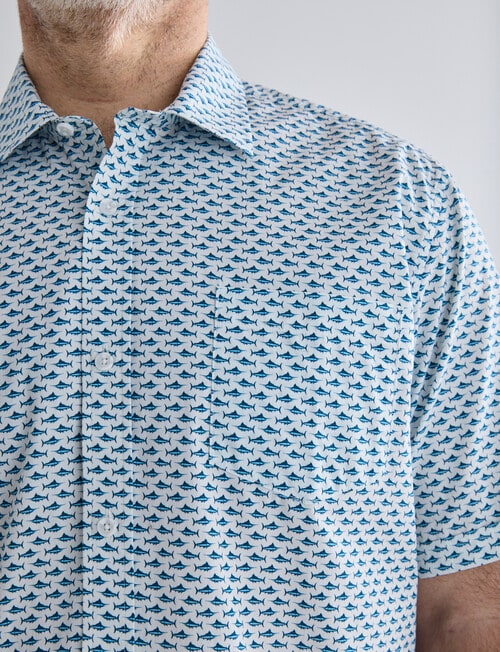 Chisel Marlin Short Sleeve Shirt, White product photo View 04 L