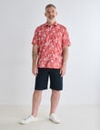Chisel Peach Palm Short Sleeve Shirt product photo View 03 S