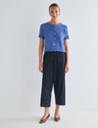Jigsaw Gravity Short Sleeve Cardigan, Smokey Blue product photo View 03 S