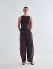 Mineral Eddie Barrel Pant, Chocolate product photo View 03 S