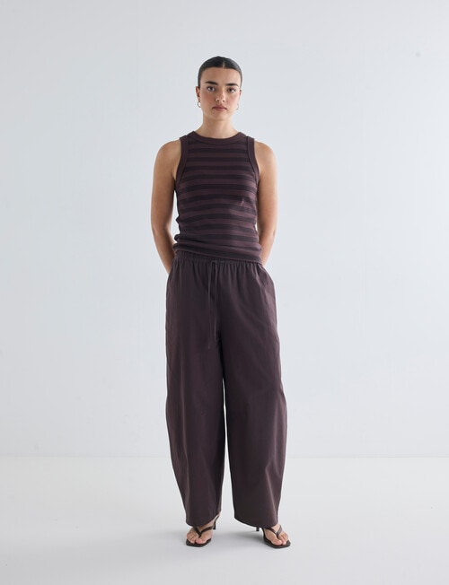Mineral Eddie Barrel Pant, Chocolate product photo View 03 L