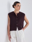 Mineral Theo Cardigan, Chocolate product photo