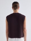 Mineral Theo Cardigan, Chocolate product photo View 02 S