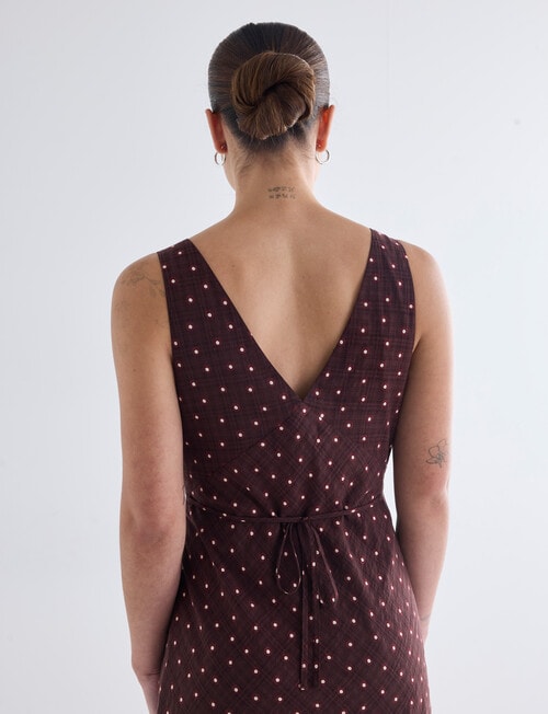 Mineral Marfa Midi Dress, Choc Spot product photo View 07 L
