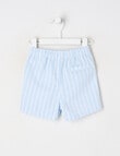 Teeny Weeny Teeny Weeny Linen Blend Short, Ice Blue Stripe product photo View 02 S