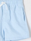 Teeny Weeny Linen Blend Short, Ice blue product photo View 03 S