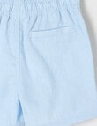 Teeny Weeny Linen Blend Short, Ice blue product photo View 04 S