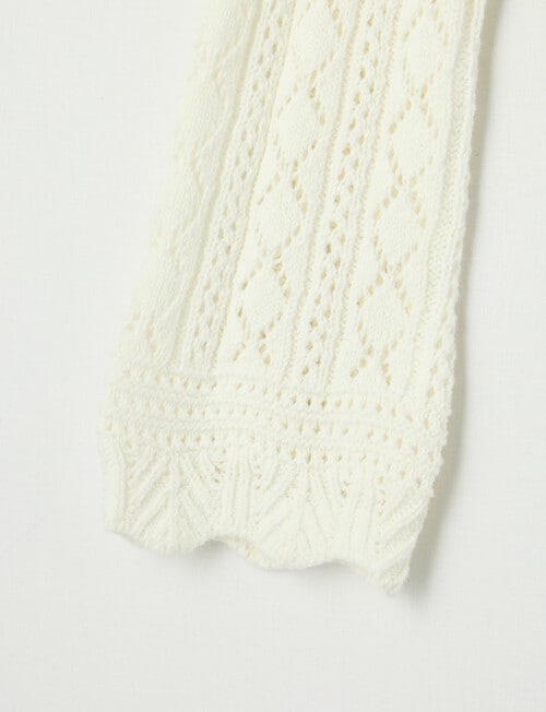 Switch Crochet Style Cardigan, Vanilla product photo View 03 L