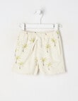 Teeny Weeny Teeny Weeny Linen Blend Short, Palm Tree Natural product photo