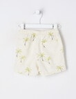 Teeny Weeny Teeny Weeny Linen Blend Short, Palm Tree Natural product photo View 02 S