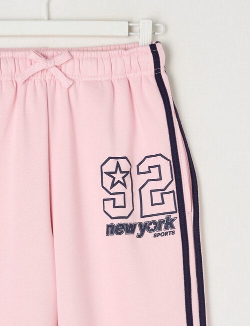Switch New York Wide Leg Trackpant, Pink & Navy product photo View 02 L