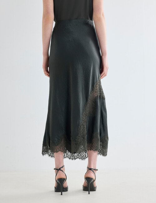 State of play Leila Lace Trim Skirt, Evergreen product photo View 02 L