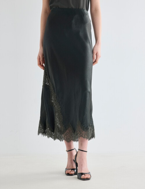 State of play Leila Lace Trim Skirt, Evergreen product photo View 05 L