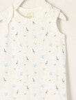 Little Bundle Essential Stretch Cotton Sleeveless Bodysuit, Safari product photo View 02 S