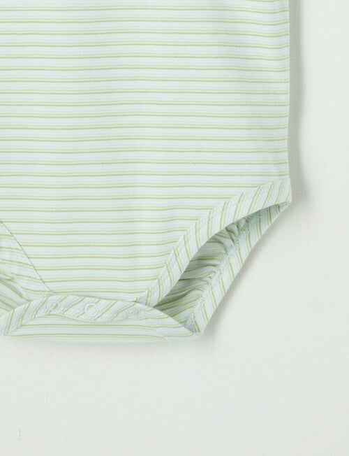 Little Bundle Essential Stretch Cotton Sleeveless Bodysuit Yarn Dyed product photo View 03 L