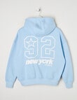 Switch New York Sports Oversized Zip Up Hoodie, Baby Blue product photo View 04 S