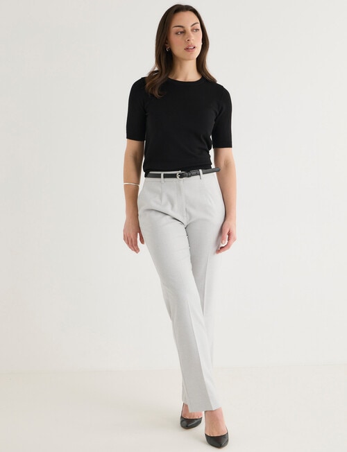 Oliver Black Short Sleeve Knit Jumper, Black product photo View 03 L