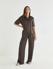 Whistle Short Sleeve Shirt, Textured Satin Java product photo View 03 S