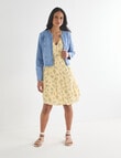 Whistle Denim Braided Jacket, Light Wash product photo View 03 S