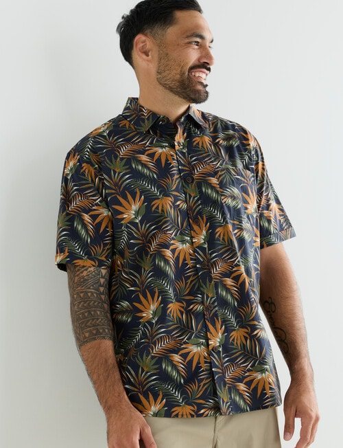Kauri Trail Floral Print Short Sleeve Shirt, Multi product photo