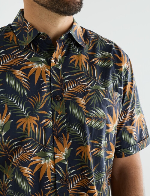 Kauri Trail Floral Print Short Sleeve Shirt, Multi product photo View 04 L