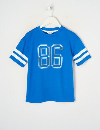 Mac & Ellie Basketball Short Sleeve Tee, Cobalt product photo