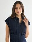 Whistle Denim Waist Dress, Dark Wash product photo View 04 S