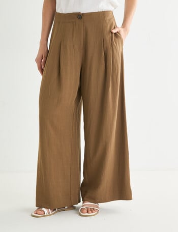 Whistle Wide Leg Crop, Biscuit product photo