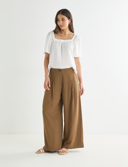 Whistle Wide Leg Crop, Biscuit product photo View 03 L