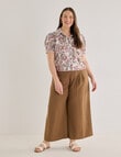 Whistle Wide Leg Crop, Biscuit product photo View 12 S