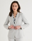 Oliver Black Long Sleeve Blazer, Moonstone product photo