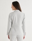 Oliver Black Long Sleeve Blazer, Moonstone product photo View 02 S