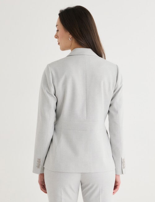 Oliver Black Long Sleeve Blazer, Moonstone product photo View 02 L