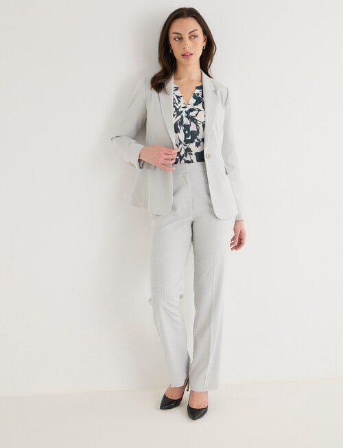 Oliver Black Long Sleeve Blazer, Moonstone product photo View 03 L