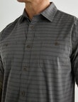 Kauri Trail Base Stretch Short Sleeve Shirt, Charcoal product photo View 04 S