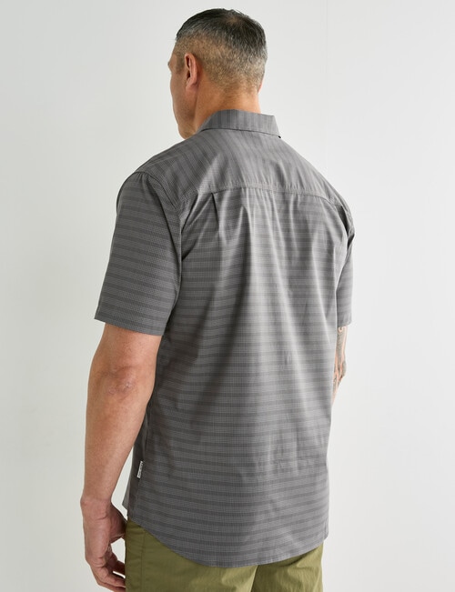 Kauri Trail Base Stretch Short Sleeve Shirt, Charcoal product photo View 02 L