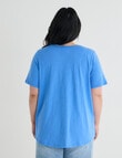 Studio Curve Organic Cotton Short Sleeve V-Neck Tee, Matisse Print product photo View 02 S