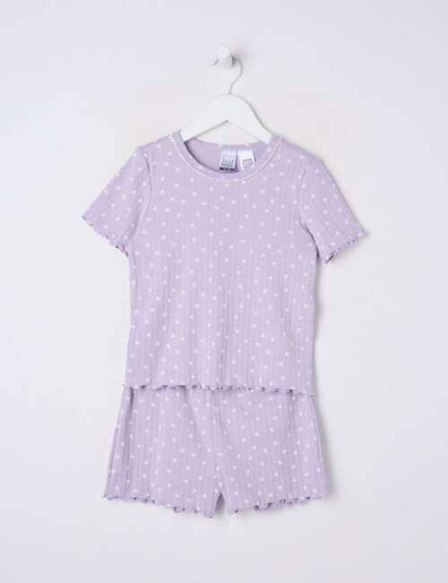 Sleep Mode Daisy Pointelle PJ Set 2-8 product photo