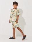 Mac & Ellie All Over Print Aztec Woven Short, Beige product photo