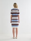 Zest Knit Polo Dress, Stripe product photo View 02 S