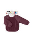 Mum 2 Mum Sleeved Wonder Bib, Plum, 6-18 Months product photo View 02 S