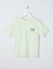 Mac & Ellie Good Vibes Short Sleeve Tee, Pistachio product photo