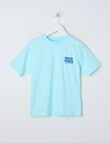 Mac & Ellie Good Vibes Short Sleeve Tee, Dark Ice product photo