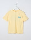 Mac & Ellie Good Vibes Short Sleeve Tee, Butter product photo